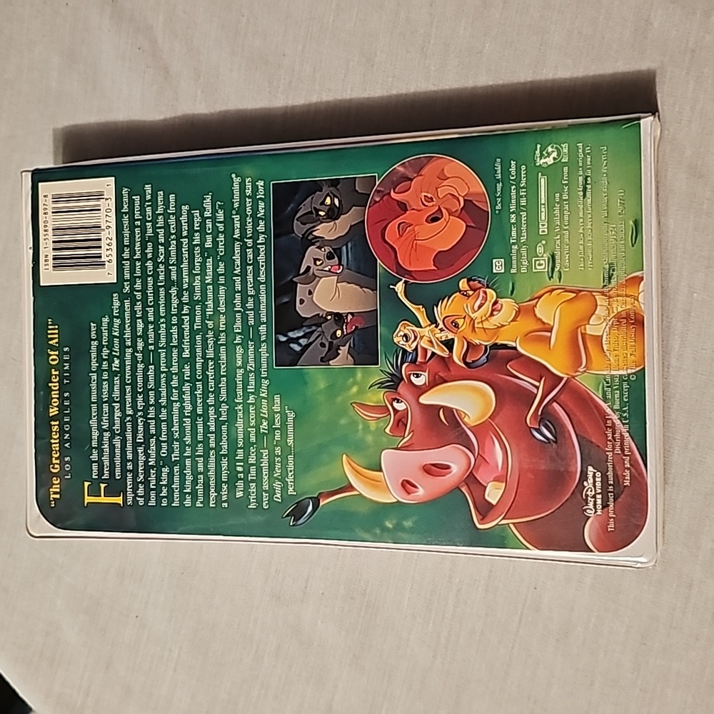 The lion king vhs tape movie - Picture 2 of 4